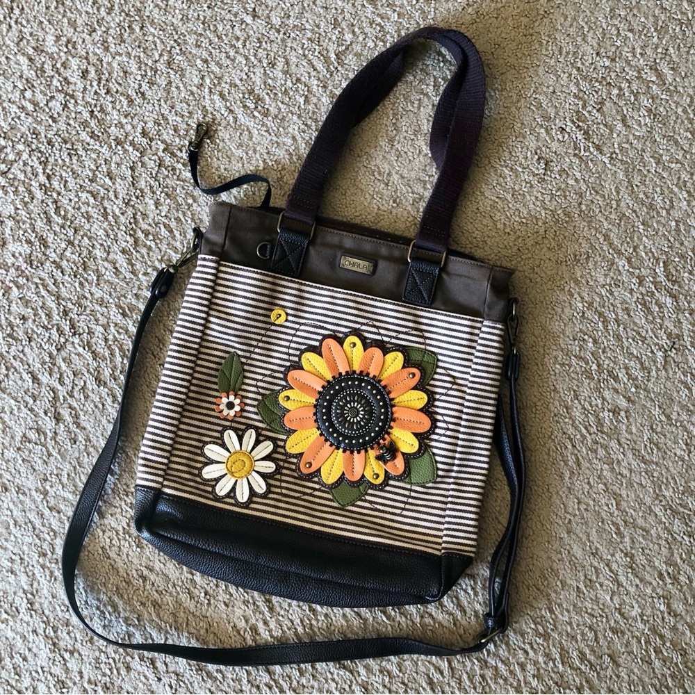 Chala canvas crossover bag. Sunflower